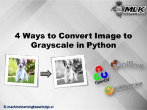 4 Ways to Convert Image to Grayscale in Python using Skimage, Pillow and OpenCV