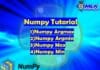 Numpy Argmax, Numpy Argmin, Numpy Max, Numpy Min