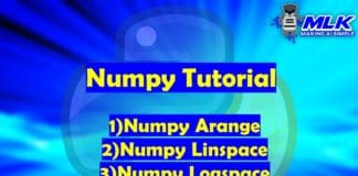 numpy.arange() , numpy.linspace() , numpy.logspace() in Python