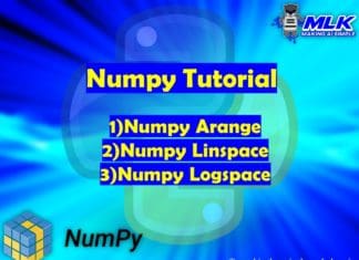 numpy.arange() , numpy.linspace() , numpy.logspace() in Python