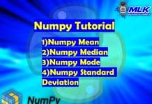 Numpy Mean, Numpy Median, Numpy Mode, Numpy Standard Deviation in Python