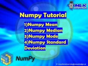 Numpy Mean, Numpy Median, Numpy Mode, Numpy Standard Deviation in Python