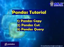Pandas Copy, Pandas Cut and Pandas Query