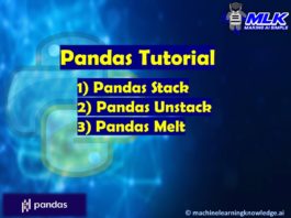 Pandas Tutorial - Stack(), Unstack() and Melt()
