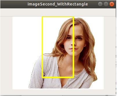 Example-2 of cv2.rectangle()