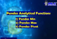 Pandas Analytical Functions – min(), max(), and pivot table()