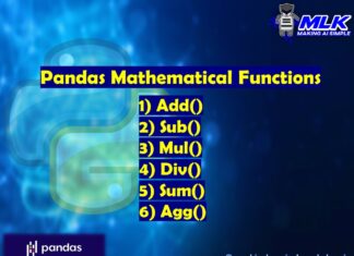 Pandas Mathematical Functions - add(), sub(), mul(), div(), sum(), and agg()