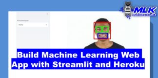Build a Machine Learning Web App with Streamlit and Python and Heroku Deployment