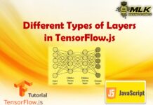 Different Types of Layers in Tensorflow.js