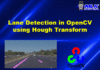 Lane Detection in OpenCV Python using Hough Transform