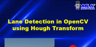 Lane Detection in OpenCV Python using Hough Transform