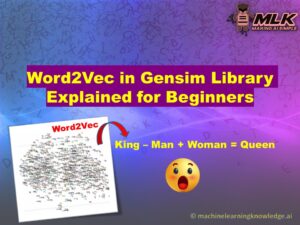 Word2Vec in Gensim Explained for Creating Word Embedding Models