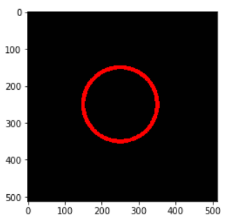 Example of Circle in cv2.circle()
