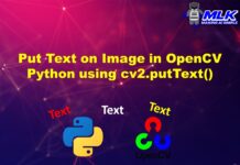 Put Text on Image in OpenCV Python using cv2.putText() with Examples