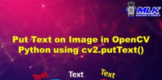 Put Text on Image in OpenCV Python using cv2.putText() with Examples