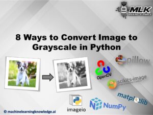 Ways to Convert Image to Grayscale in Python using Skimage Pillow OpenCV Numpy Matplotlib ImageIO