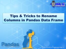How To Rename Column in Pandas DataFrame