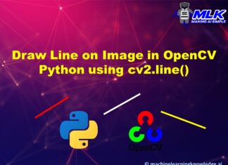 Quick Guide for Drawing Lines in OpenCV Python using cv2.line() with Examples