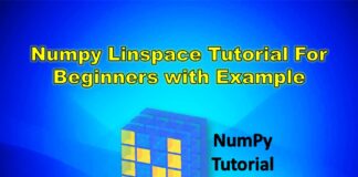 Tutorial for Numpy Linspace np.linspace with Examples