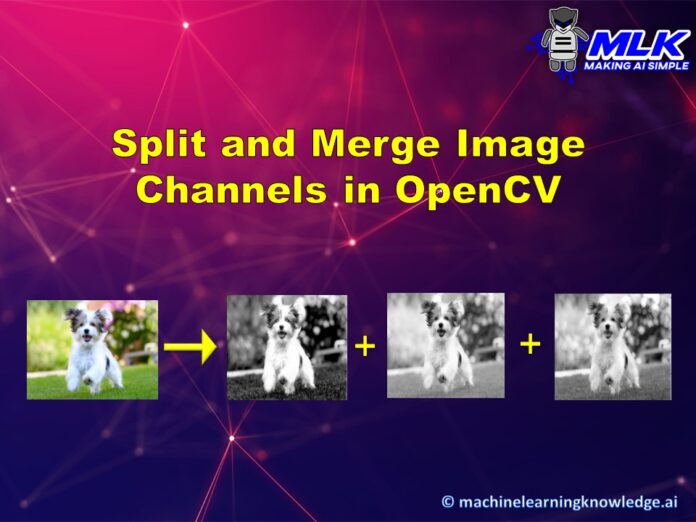 Split and Merge Image Color Space Channels in OpenCV and NumPy