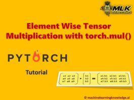 Element Wise Multiplication of Tensors in PyTorch with torch.mul() & torch.multiply()