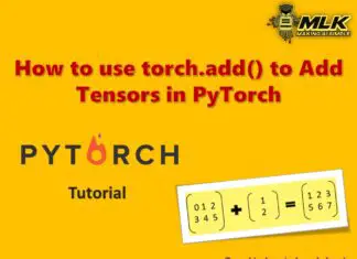 How to use torch.add() to Add Tensors in PyTorch
