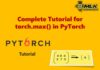 Complete Tutorial for torch.max() in PyTorch with Examples